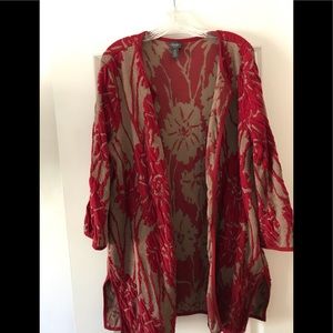 Chicos Travelers sweater jacket size 3 or Xl